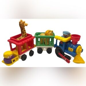 Vintage 1991 Fisher Price Chunky Little People Circus Train: Working - Complete